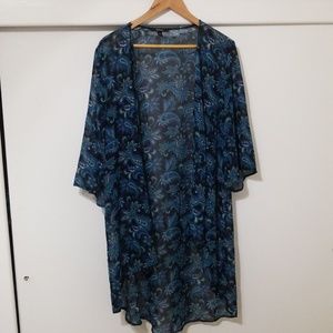 *2for10* Hi Low sheer dressy accent cover-up 1x